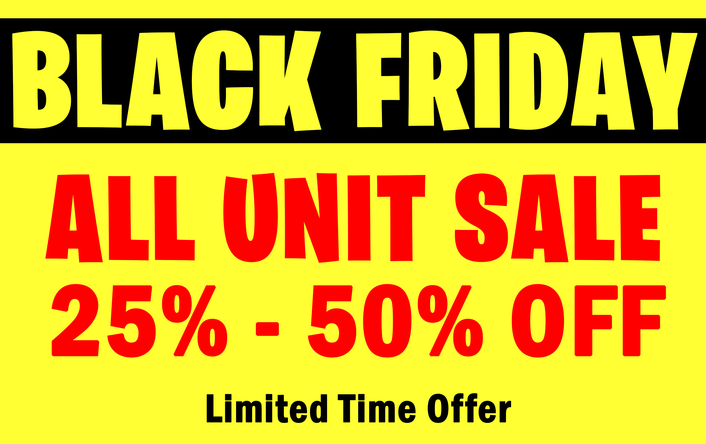 Black Friday Storage Specials